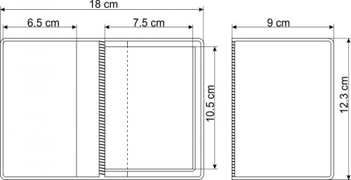 Porta Documentos de Folia - PME009 (Medidas)