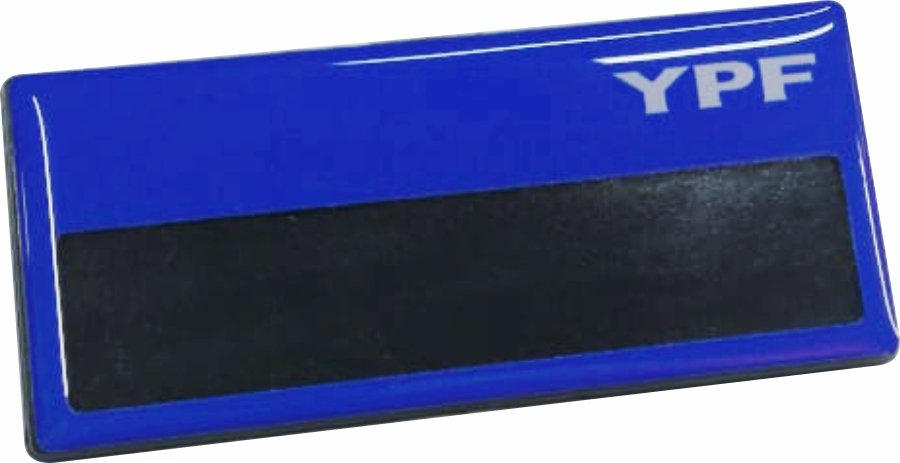 Identificador PVC con alfiler (IDN003)