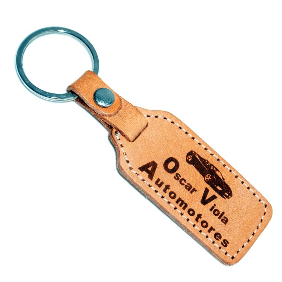Llaveros de cuero grabado a laser personalizados (LCL001) - Fianchini