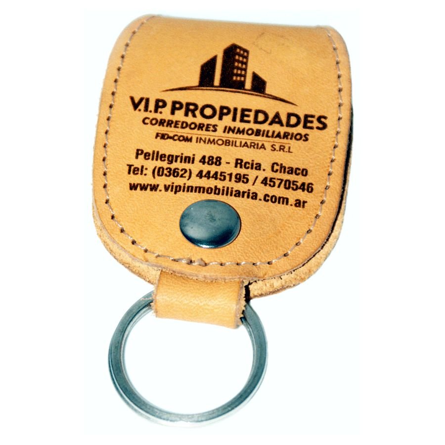 Llaveros de cuero grabado a laser personalizados (LCL006) - Fianchini