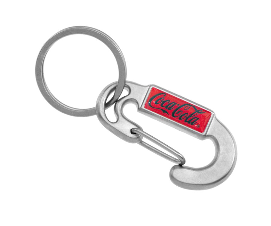 Llavero mosquetón de metal niquelado personalizados (LMT008) - Fianchini