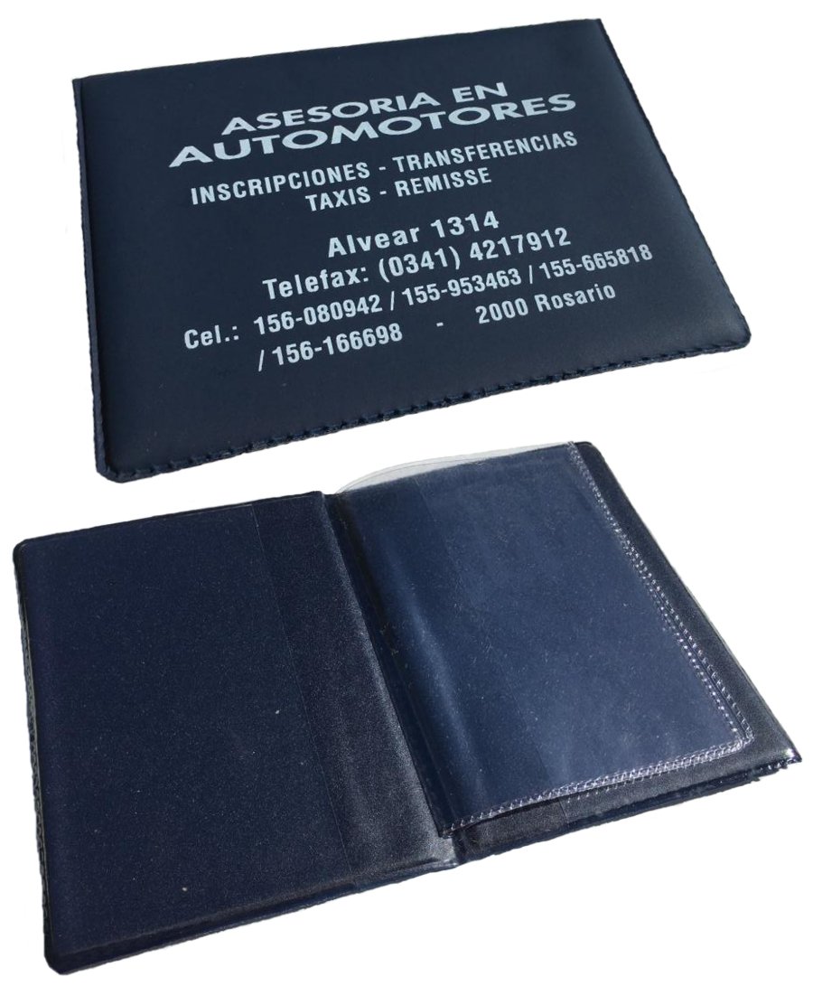Porta cédulas de folia PVC tipo libro rígido personalizado (PME009) - Fianchini
