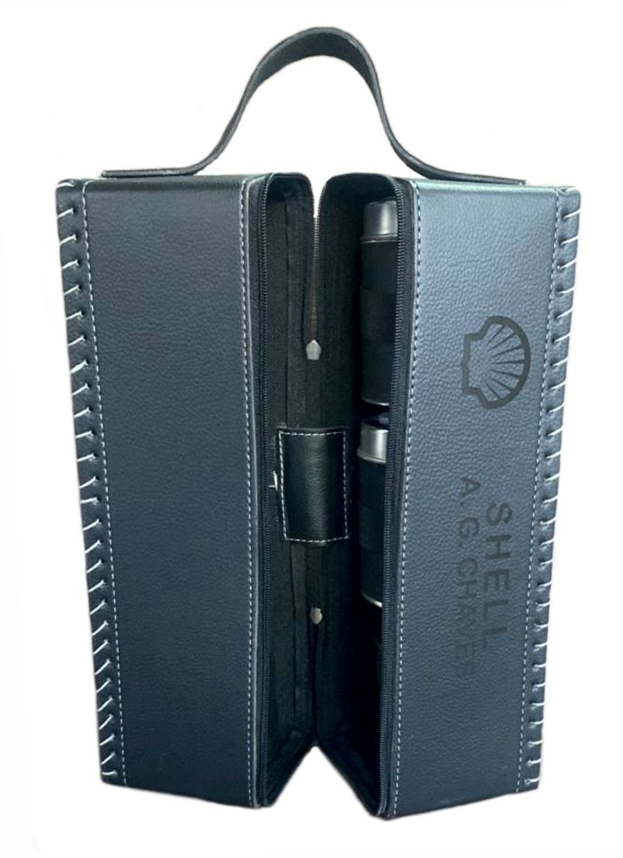 Equipos de mate completo cuero ecológico personalizado con logo grabado a láser (EMT014) - Fianchini